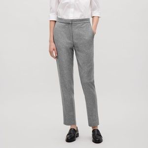 COS Slim Fit Flannel Trousers